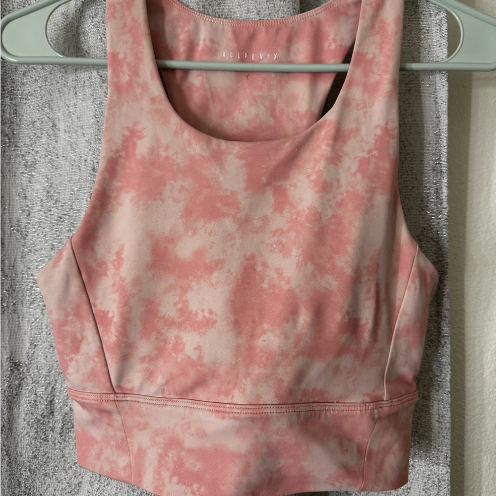 All Fenix Pink Tie-Dye Tank Top